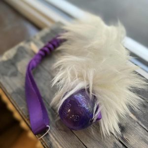Elastisk fårskinnskampis L med KONG Squeezz
