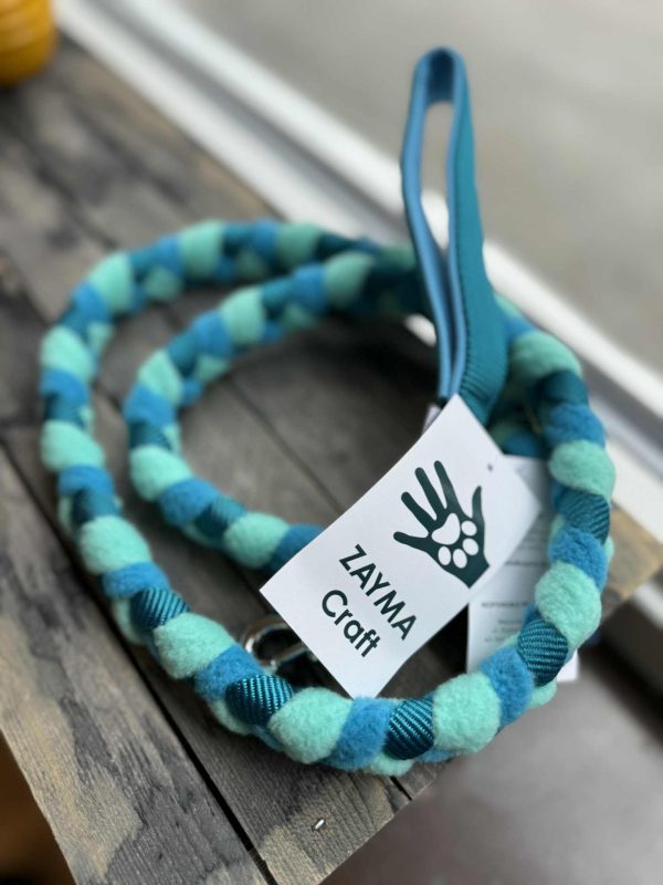 Braided agility leash