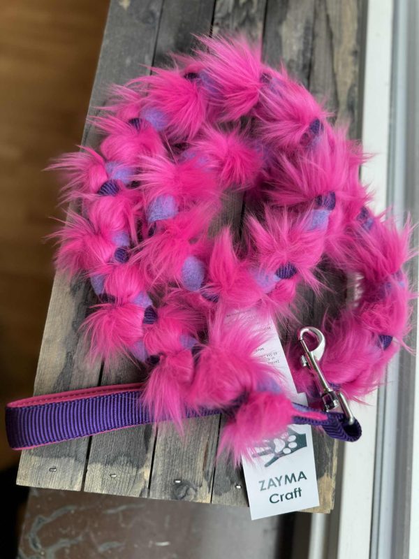 Agility leash with faux fur - Bild 5